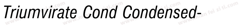 Triumvirate Cond Condensed字体转换